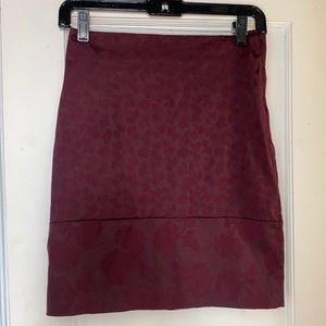 H&M Burgundy Pencil Skirt